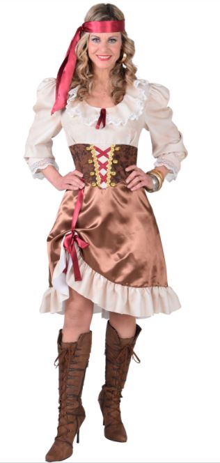 Pirate ecru - Willaert, verkleedkledij, carnavalkledij, carnavaloutfit, feestkledij, piraat, piraten, ahoi, kapitein, waterratten, zeerover,